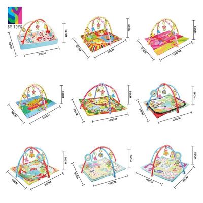 China Educational Toy SY PLAYS Crawling Mat Play Blanket Gym Foldable Education Fitness Frame Support Carpet Play Mat Multifunction Music Toys For Baby for sale