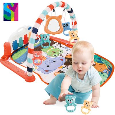 China Play SY Toy Kinder Kinder Spielzeug Musical Keyboard Piano Activity Play Mat Fitness Play Mat Infant Gym Play Mat Newborn Sports Gym Crawling Baby Play Mat for sale