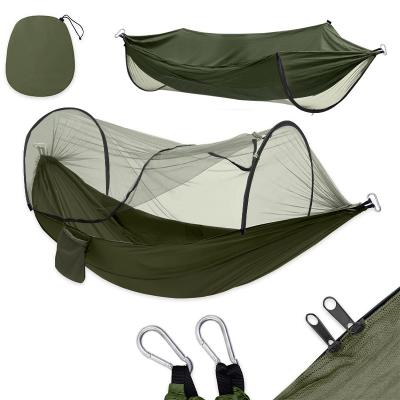 China Wholesale Lightweight Outdoor Lightweight Hammock Anti Rollover Camping Travel Nylon Hammock for sale