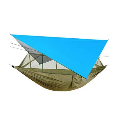 China 2021 Hot Selling Lightweight Amazon Hammock Portable Nylon Camping With Heavy Duty Mosquito Net For Outdoor Hiking Camping for sale