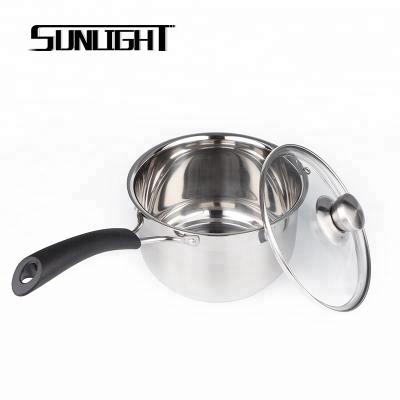 China Stainless Steel Sustainable Soup Pot Milk Boiling Casserole With Capsule Bottom for sale