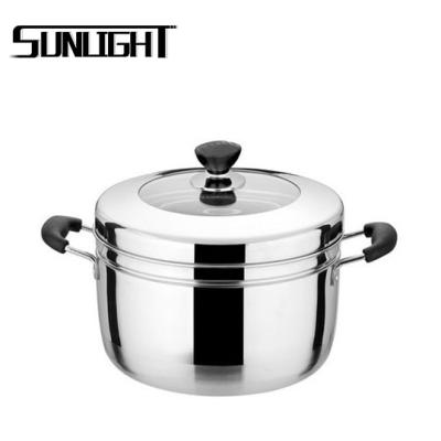 China Durable Energy Saving Bakelite Handle Food Stainless Steel Steamer For Customized for sale