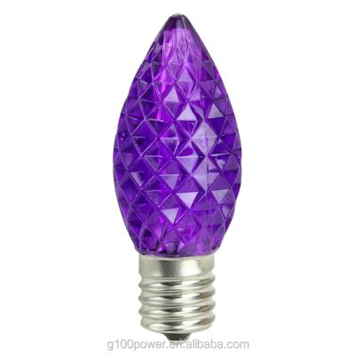 China Best Christmas Bulb C7 Purple Mink C9 LED Bulbs Christmas Holiday Purple Outline Lighting Decorating Display for sale