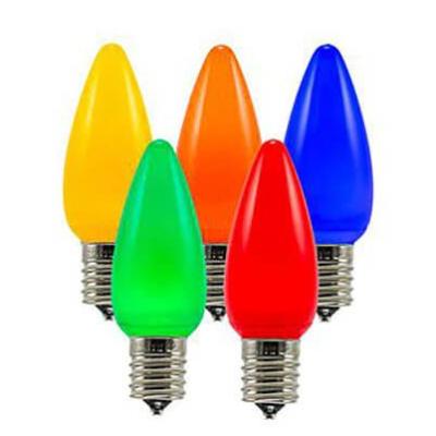 China Traditional Ceramic C9 LED Lamp Style C9 LED Ceramic Light Bulb For Christmas Tree Decorations for sale