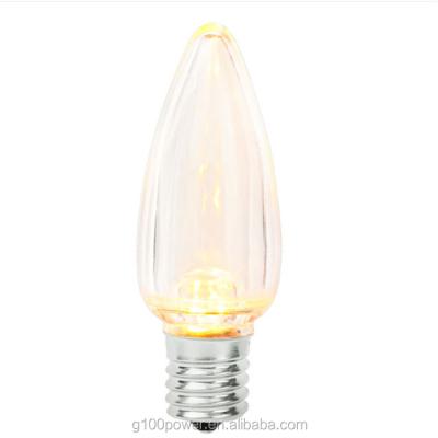 China Plastic C9 LED Christmas Light Bulbs Smooth Best Quality Clear C9 LED Christmas Light Bulbs Transparent Smooth Plastic for sale