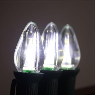 China 1 x Seller C7 LED Christmas Clear Clear Head Pure White Smooth Light Bulb for sale