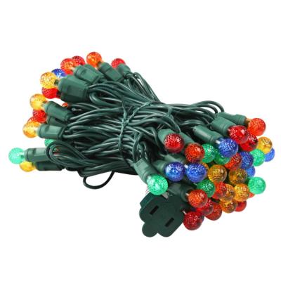 China G12 LED Christmas Lights String Commercial Grade Holiday Lighting Decorative LED Christmas Light Set 16Foot 50Ct for sale