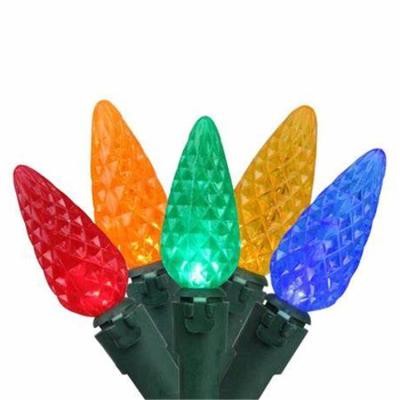 China Multicolor Light Christmas Mini Light Set of C6 Mini Light String Set G100POWER 100 C6 LED 50ft Green Wire for sale