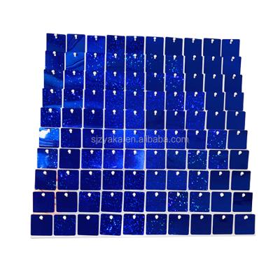 China 50 Piece Wedding Panel Package Instant Clear Glitter Backdrop Dark Blue Wall Shimmer Panels Sequin Panels for sale