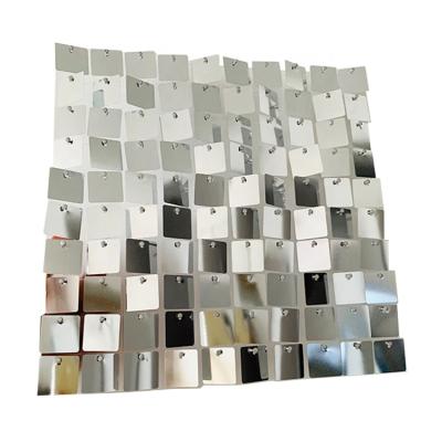 China 24pcs Snap In A Box Grid Panel Wedding Events Backdrop Shimmer Sequin Panels Wall for sale