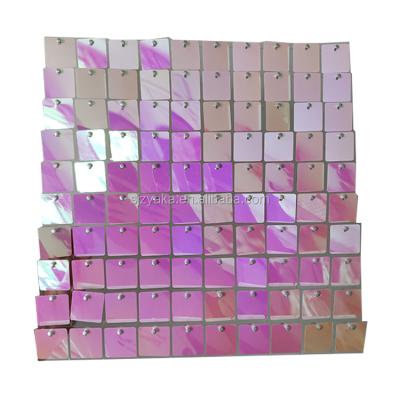 China Flash For Wall Decoration UK Iridescent Wedding Birthday Party Wall 8*8ft Shimmer Sequin Panels Light Purple for sale