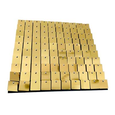 China Instant Light Gold Shimmer Sequin Wall Panel For Decoration for sale