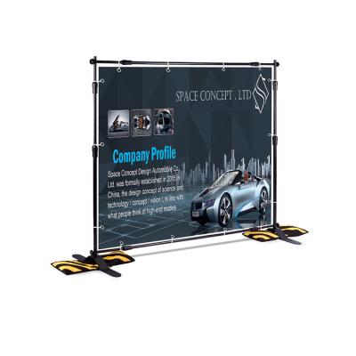 China Portable Advertising and Exhibition Display Usage Portable Banner Standee Adjustable Stand for sale