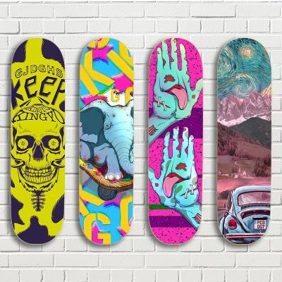 China 7 Adult Full Layers Full Surf Maple Carbon Canadian Dragon Bamboo Customized Longboard Skateboard Wheels for sale