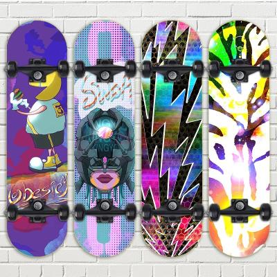 China Outdoor long layer adult anti slip board skateboard is suitable for professional four wheel extreme sports performance skateboard for sale