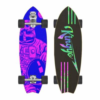 China Adult p7 adult skateboard truck non-pedal surfboard steering skateboard bracket surfskate deck for sale