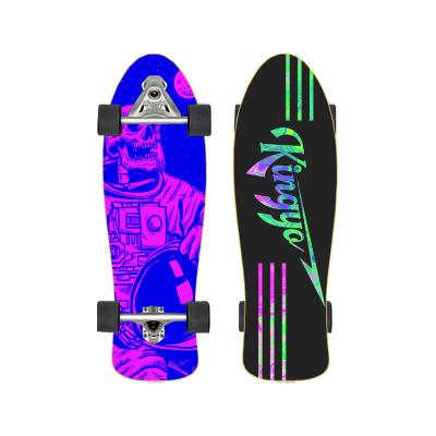 China cx7skateboard Adult Decks Blank Trucks And Timber Wheels Set Thickness Bare Maple Wood Electric Offroad Veneer For Skateboard for sale