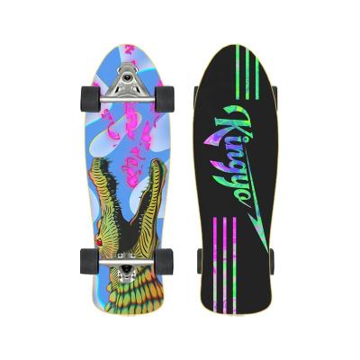 China Pro Skateboard Adult Selling Canadian Maple Skateboards Maple Fiber And Carbon Veneer Skateboard Best Complete for sale