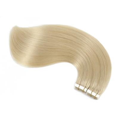 China Cuticle Aligned Hair Tangle Free Ready To Ship Low MOQ 20pcs 40pcs 100% High Quality Remy Hair Tape In Hair Extensions for sale