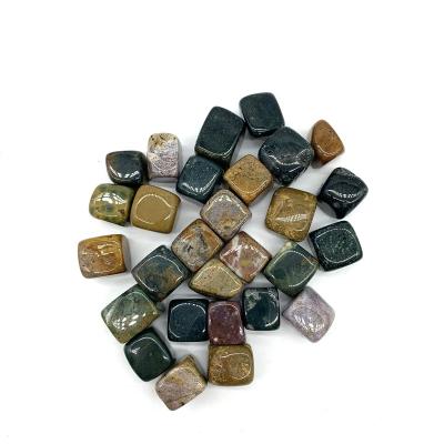 China Wholesale Natural Polished Ocean Jasper Cubes Crystals Gemstone Healing Stones From Europe for sale