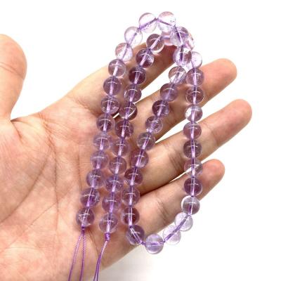 China Special Natural Lavender Amethyst Beads Loose Crystal Jewelry Bead For Keepsake And Gift for sale