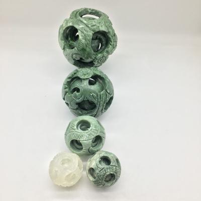 China Europe Factory Healing Natural Gemstone Crystal Jade Puzzle Ball Sphere For Decoration for sale