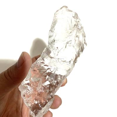 China Natural Clear Europe Azeztulite Satyaloka Quartz With High Vibration Raw Rock Healing Crystal Reiki Gemstone Gravel Stone for sale