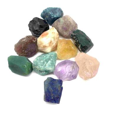 China Wholesale Rough Colored Crystal Stone China Gemstone Mineral Stone For Healing Energy for sale