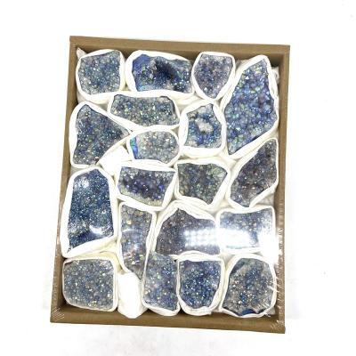 China Decorative Natural Quartz Aura Amethyst Crystal Clusters Box Rock From Europe For Sale for sale