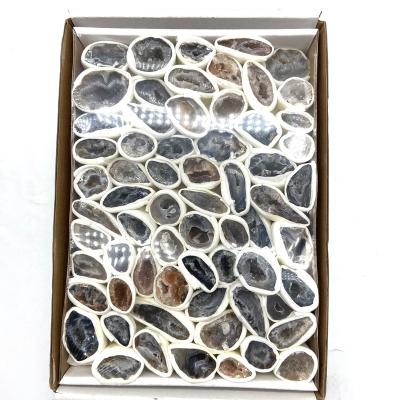 China Decorative Druzy Natural Agate Quartz Europe Brazil Rock Polishing Stone Crystal Clusters For Sale for sale