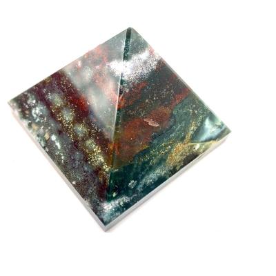 China Wholesale Natural Mineral Stone Ocean Jasper Pyramid from China for Reiki Healing Decoration for sale