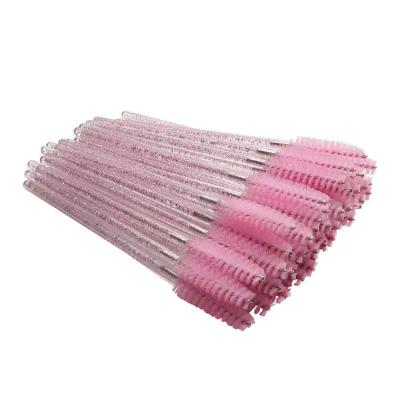 China Hottest Eyelash Makeup Eyelash Extension Mascara Disposable Lash Brush Pink Magic Wands for sale