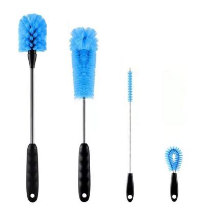 China Viable Bottle Cleaning Scrub Brush Long Tumbler Cup Scrubbing Brush Handle Bottle Cleaner Kettle Spout Lid Cleaner Brushes for sale