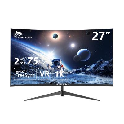 China Curved Curve Screen 27 Inch monitor pc computer Best Selling monitors pc gaming 75hz 144hz for sale