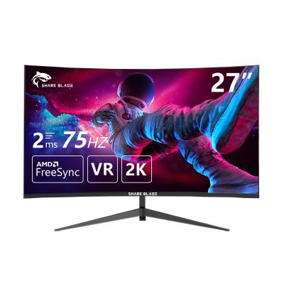 China Curved 27 Inch Best Selling Curve Screen chinese full hd monitor High refresh 75hz 144hz monitor for sale