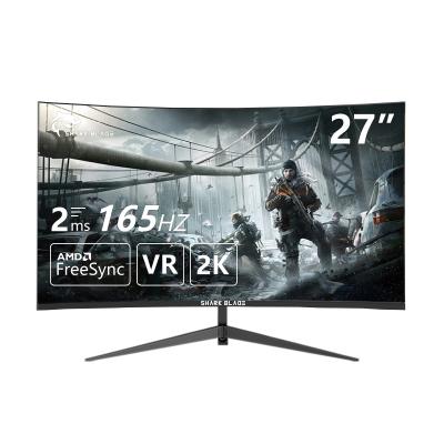 China Curved Curve Screen Best Selling monitors pc gaming monitores lcd 27 Inch 75hz 144hz for sale