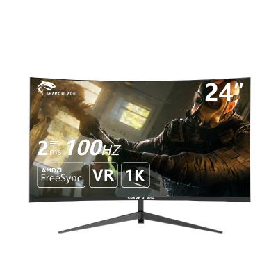 China Not curved 24 inch monitores lcd gaming ips desktop monitors computer monitor for sale