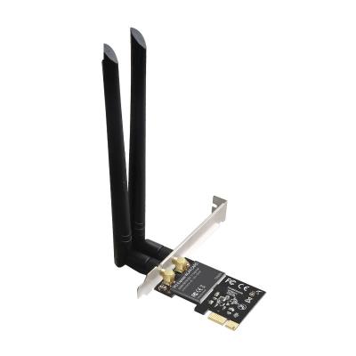 China Dual Band Server PCIe WiFi Wireless Card 1200Mbps AC Ethernet Network Adapter With 2 x Antenna for sale