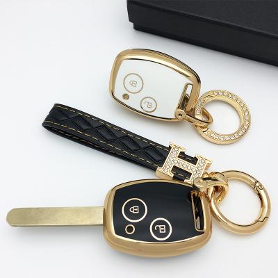 China Hot Sale Luxury Amazone Remote Car Keyless Key Case Cover Car Key Soft Tup Outer Shell Cover Case For Honda Civic CR-Z Fit Scan Odyssey Pilot Ridgeline for sale