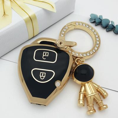 China Luxury Car Key Cover Case 2 3 4 Button TPU Gold Plating Cover Case Protector For Toyota Pontiac Vibe Scion QI xB xD HYQ12BBY MOZB41TG for sale