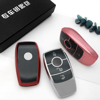 China Vacuum Luxury Black Thermoplastic Plating Polyurethane TPU Protective Accessories Bag Key Car Key Case Cover Car Key FOB Case for sale