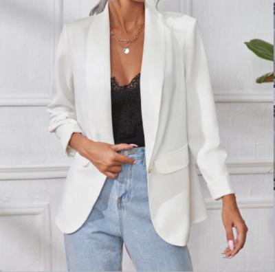 China Breathable Breathable Women Suit Cheap Jacket Hot Sale In Fashion Color Common White Women Cheap Suit Jacket for sale