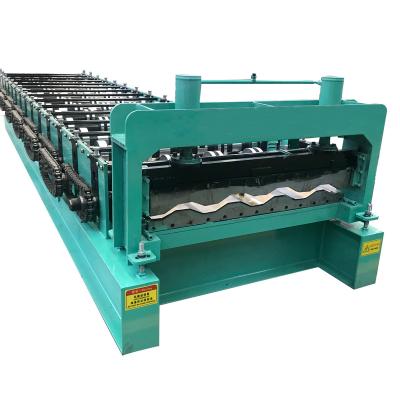 China High Quality Hotels Low Price Steel Metal Iron Car Panel Sheeting PPGI To Coil Corrugated Sheet Roll Forming Machine for sale