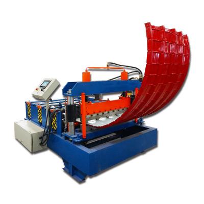 China Hotels Hydraulic Roll Forming Machine Hot Crimping Trapezoidal Curved Metal Roof Sheet Steel Panel Curving Machine for sale