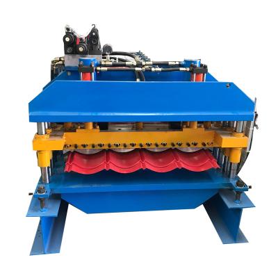 China Fully Automatic Full Automatic Roll Forming Machine IBR Machine Glazed Sheet Metal Roof Tile Panel Trapezoidal Roof Press Tile Machine for sale