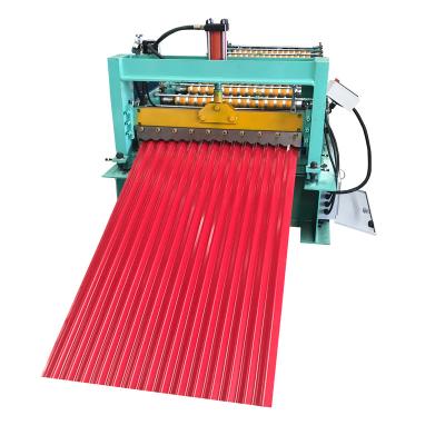 China Fully Automatic High Efficient Metal Corrugated Roofing Panel Cold Roll Forming Machine Making for sale