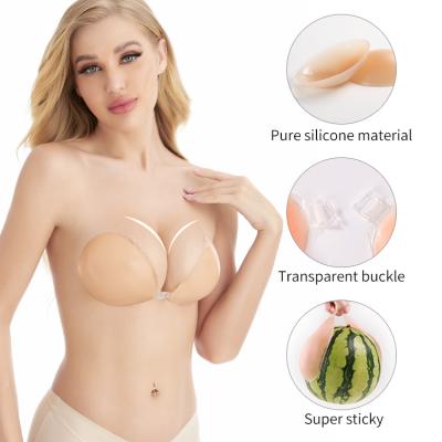 China XW002 Amazone Pump Stick On Bra Strapless Invisible Push Up Wedding Bra for sale