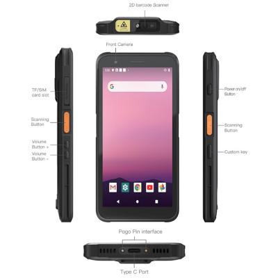 China Handheld Industrial Scanner 5000mAh Battery 12 Hours Life Built-in NFC Android 4G PDA for sale