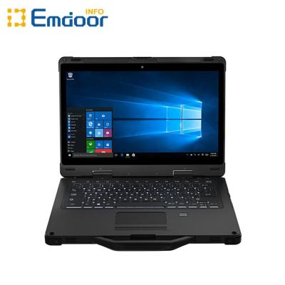 China Black 13.3 Inch Rugged Laptop with 1TB Memory Fingerprint NFC Core I5/I7 Long Battery Life for sale