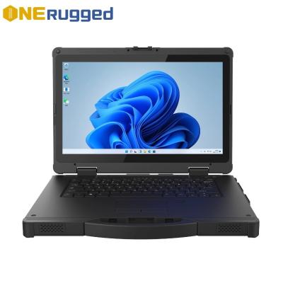 China 15.6-Inch Industrial Rugged PC 5G Intel Core i5/i7 Win10/11 NFC 750nit Brightness Laptop for sale